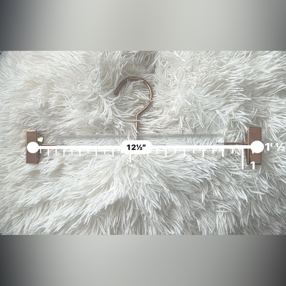 NWOT Kate Spade pant/skirt hanger acrylic 5 hangers - Picture 2 of 4